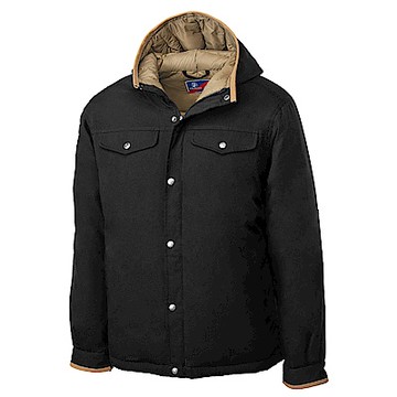 Wildland 男鵝絨防潑水極暖外套黑