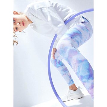 春夏親子裸感兒童瑜伽長褲女童舞蹈高彈形體褲女孩運動健身緊身褲