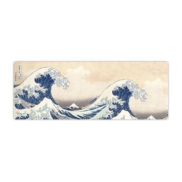 半島良品 神奈川沖浪/頂級防油防滑皮革地墊_45x120cm(減壓墊 舒壓墊 坐墊 踏墊 野餐墊 貓砂墊)