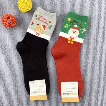 韓國襪 韓版襪 節慶襪子 聖誕襪 雪人襪 中筒襪 聖誕老人襪子 麋鹿襪 聖誕樹襪子 聖誕禮物薑餅人 台灣出貨 台灣賣家