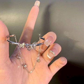 氣質蝴蝶手鏈女生甜美夏ins小眾百搭設計高級感手飾網紅閨蜜手鐲