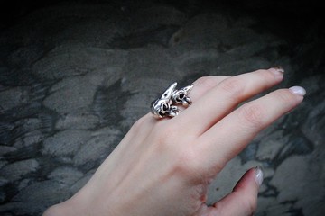 骸骨系列 - 鳥頭戒指2025小尺寸版本