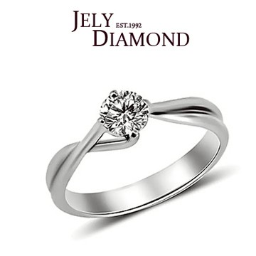 【JELY】典雅0.50克拉-H&A八心八箭美鑽戒