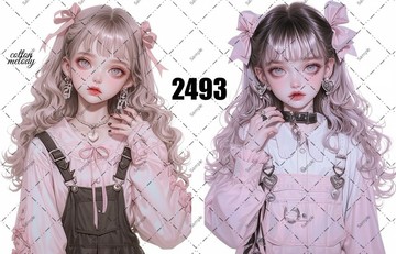 original sticker no.2493 人物貼紙 原創貼紙 原創人物貼紙 裝飾貼紙 cotton melody
