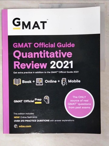 【書寶二手書T9／語言學習_EZH】GMAT Quant Review 2021 Test Bank_Gmac (Graduate Management Admission Coun