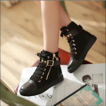 women Sneakers canvas shoes woman casual shoe 厚底高幫女鞋