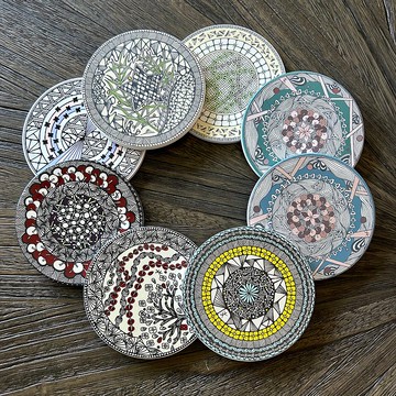 旅程回歸。陶瓷杯墊/ Art Market