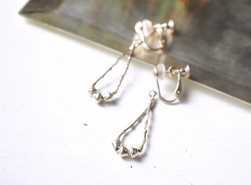 -Karensilver- 粗獷圓圈 <耳釘・耳環>