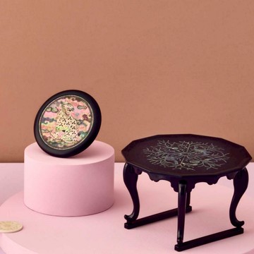 韓國國家博物館刺繡招財虎手鏡K-Pop 惡魔獵手德比