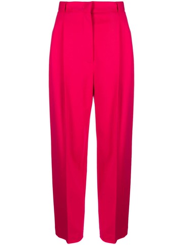 Harris Wharf London - straight-leg cut trousers - women - Elastane/Polyamide/Viscose - 38 - Pink