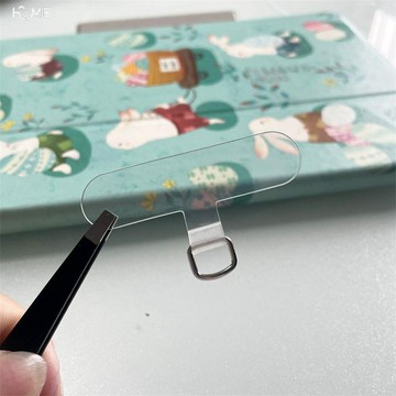 高韌性透明萬能掛繩連接貼片墊片手機殼掛繩夾片防丟掛件手環卡片