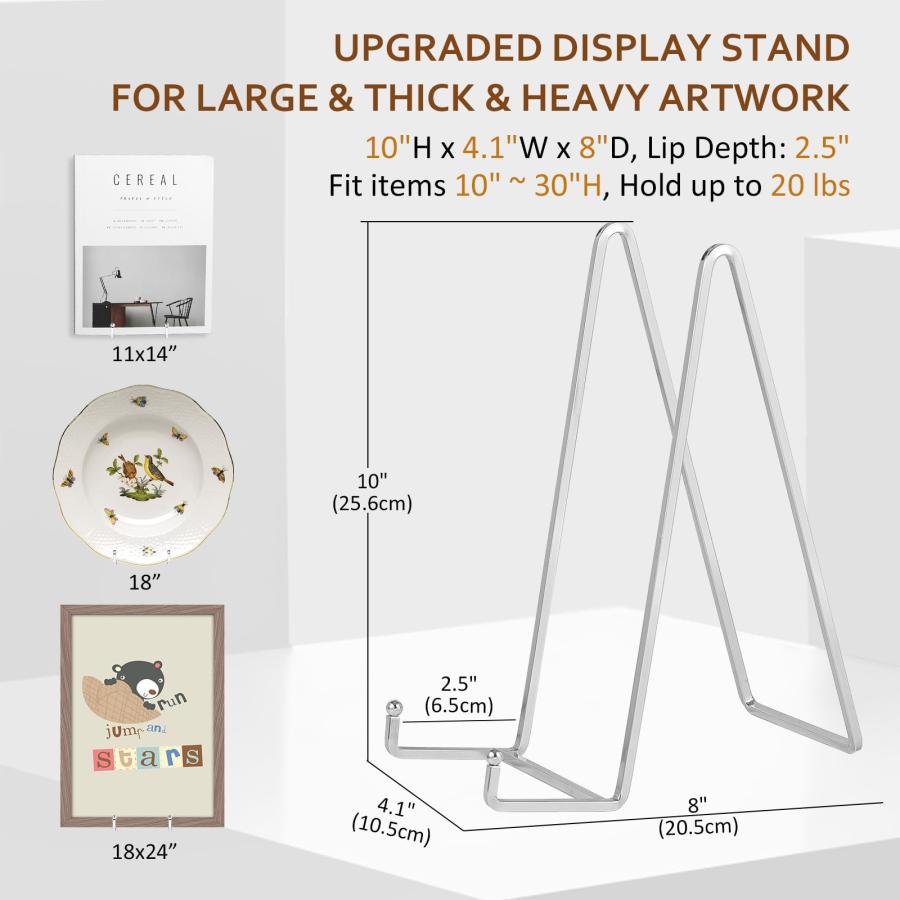 Large Plate Holder Display Stand   10 inch Tall Plate Stands for 並行輸入品