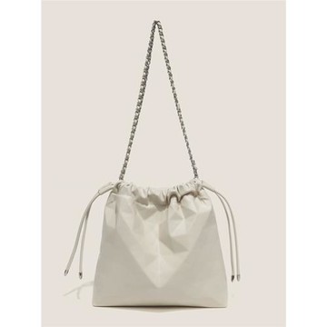 包包女2025新款高級感水桶包壓紋通勤大容量小眾鏈條單肩斜挎包