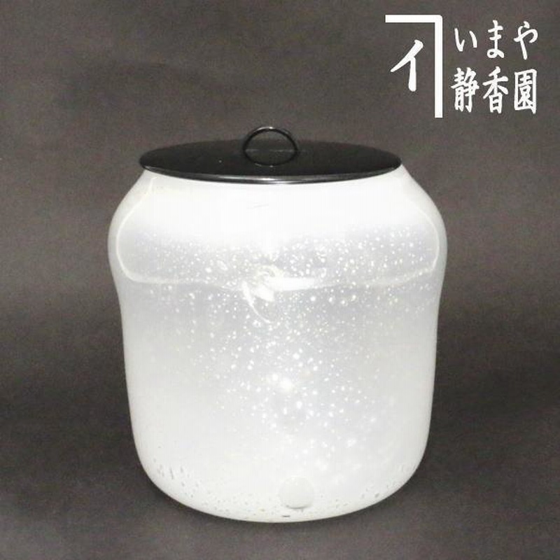 D749 送料無料 ガラス水指 水指 茶道具 茶室 茶道 木箱 ガラス工芸品 