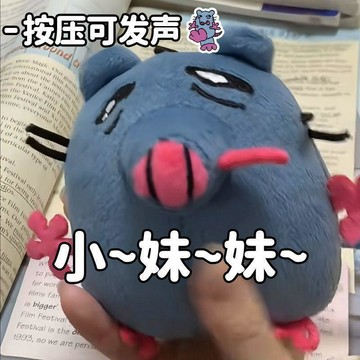 ✨臺灣熱賣✨按壓語音發聲搞笑玩偶掛件小妹妹還沒睡啊抽象惡搞老鼠毛絨玩具女