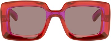 Gucci 粉色 Sunset Boulevard Rectangular Squared 太阳镜