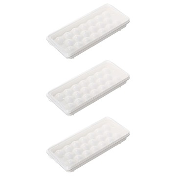 KEYWAY 聯府 大冰珠加蓋製冰盒 0.193kg  263 x 110 x 43mm  白色  3個