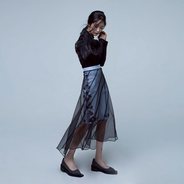 GELÉE 假兩件式刺青圖騰螺旋裙