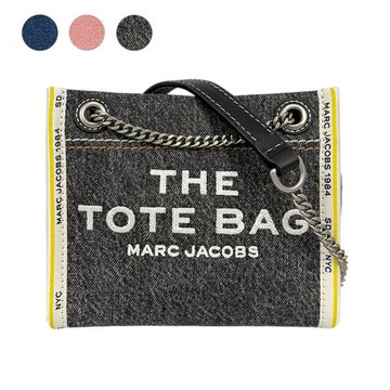 MARC JACOBS 棉質牛仔布鏈帶肩背/斜背托特包(任選) 2F4HCR016H05