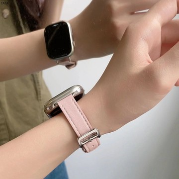 Apple Watch小羊皮錶帶 女士錶帶 真皮錶帶S8 S6 S7 SE 41mm 40mm 44mm 45