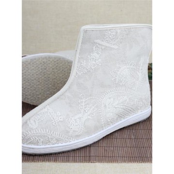 老北京單鞋男女秋冬休閑布鞋中國風漢服靴中式古裝靴子千層底布鞋