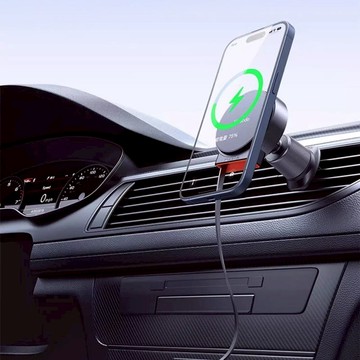 【citiesocial春節檔期主題特輯】蘋果15W伸縮線快充車載無線充CH300 黑色