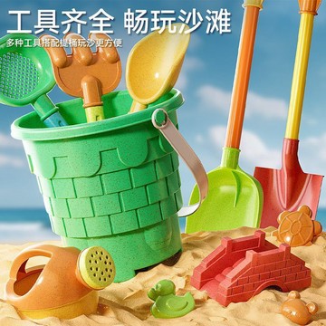 【台灣出貨】挖沙玩具 沙灘玩具 兒童沙灘玩具套裝寶寶戲水沙漏挖沙玩沙決明子沙灘桶大號鏟子工具RTL