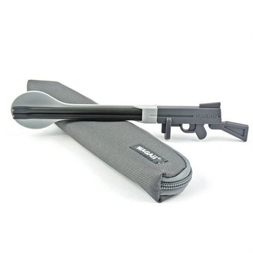 【WAGAii】來福筷 都會復古款 環保餐具組 酷勁黑