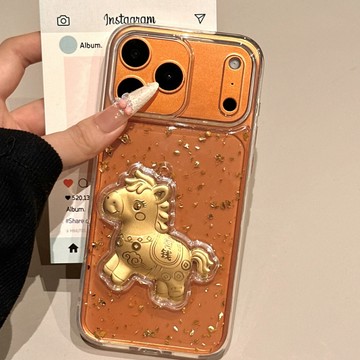 馬上有錢 新年限定款 金箔手機殼 適用iPhone17 Promax 蘋果16 15 14 13 12 11 防摔保護殼
