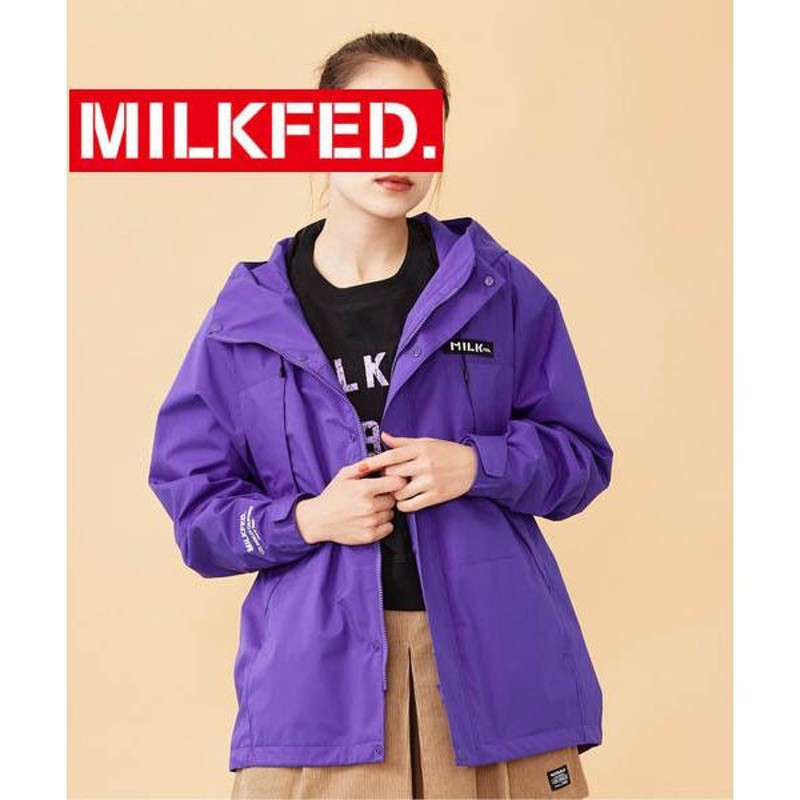 マウンテンパーカー ミルクフェド レディース MILKFED BACK LOGO