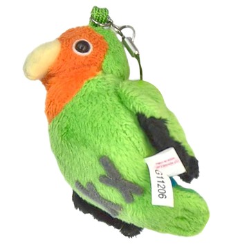 小鳥造型發聲吊飾  桃面愛情鳥  1個