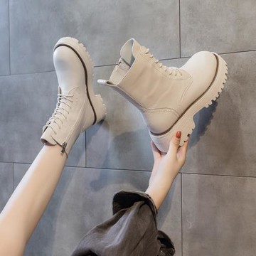 歐貨大牌馬丁靴女厚底2025秋冬新款女靴子真皮短靴女粗跟中筒靴女