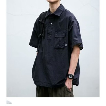 𝒚𝒐𝒖𝒓® 𝒔𝒕𝒖𝒅𝒊𝒐|山係戶外 機車兜風 OOTD 跑咖穿搭 半開襟 工裝短袖 套頭襯衫 超涼感 機能上衣 816