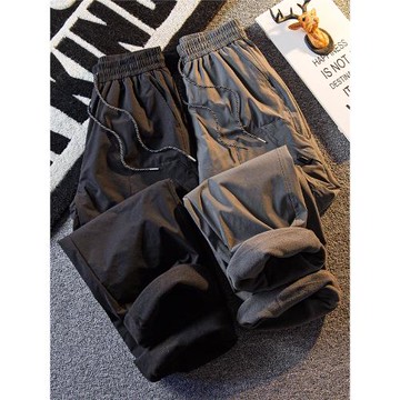 HPCP加厚加絨戶外沖鋒褲男冬季三防保暖男士休閑機能風工裝登山褲