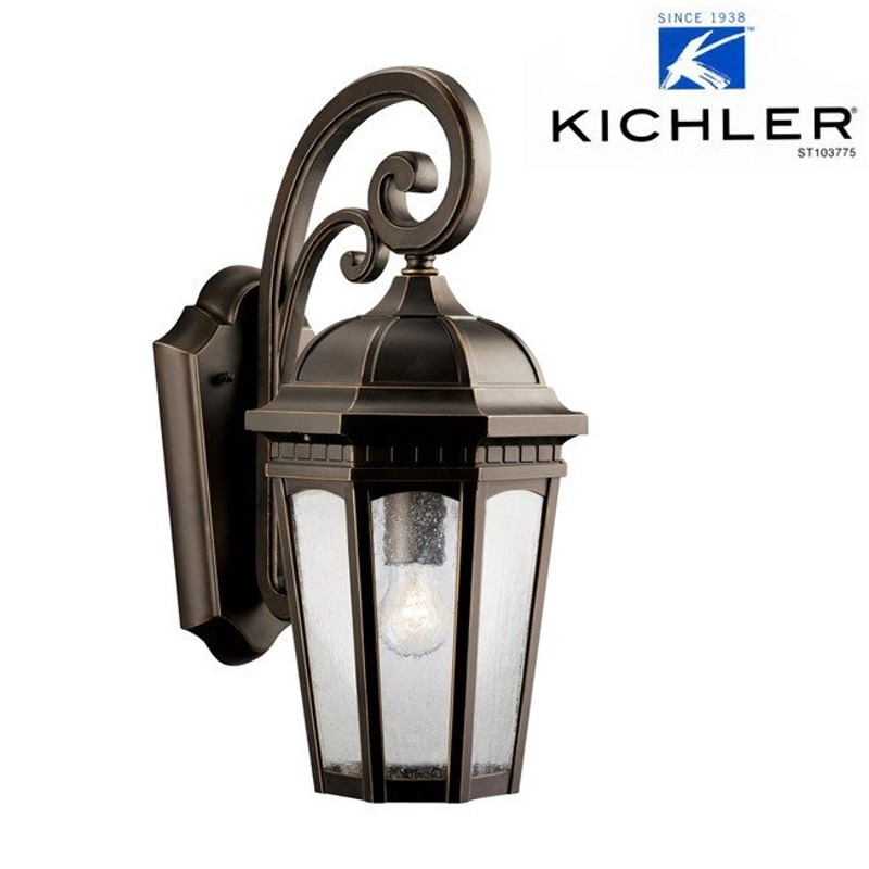 玄関照明 玄関 照明 LED 門柱灯 門灯 外灯 屋外 KIC-9033RZLD KICHLER キチラー ブラケット 照明器具 おしゃれ E26  LED電球 通販 LINEポイント最大0.5%GET LINEショッピング