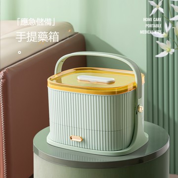 多功能小藥箱 傢用傢庭裝便攜式手提常備藥醫療箱 大容量藥品收納盒 提便攜藥品醫藥箱 傢用急救箱 塑料便捷手提急救箱