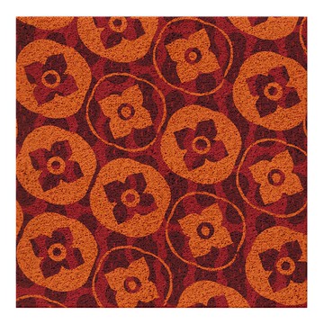 好物良品 快樂系列 加大超長可剪裁玄關大門絲圈刮泥墊  120 x 120cm  好柿花生  1個