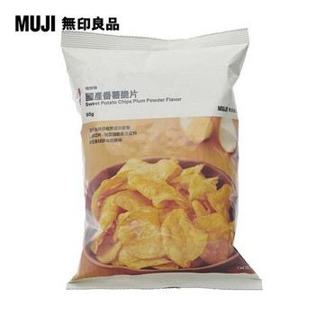 【MUJI 無印良品】國產番薯脆片(梅粉味)/95g