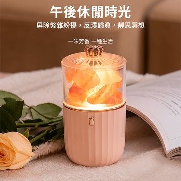 12月溫馨聖誕特惠8折｜送他／她一份提神、專注、好心情 ｜情人節/生日大快樂 這份禮物由你決定【快速出貨】(淨化招財/浴室/臥房首選) E.B. MADE 喜馬拉雅水晶鹽石香薰淨化七彩小夜燈