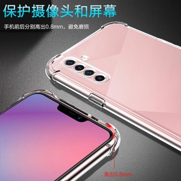 ikoko適用RealmeX50PRO氣囊防摔真我x2手機殼x7新款xt軟x7pro至尊版ultra硅膠透明超薄x50m保護套男女全包鏡