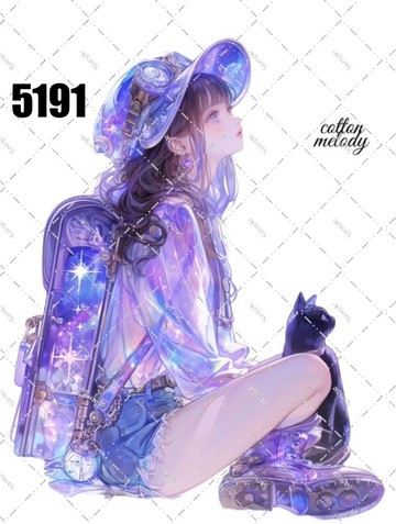 original sticker no.5191 人物貼紙 原創貼紙 原創人物貼紙 裝飾貼紙 cotton melody