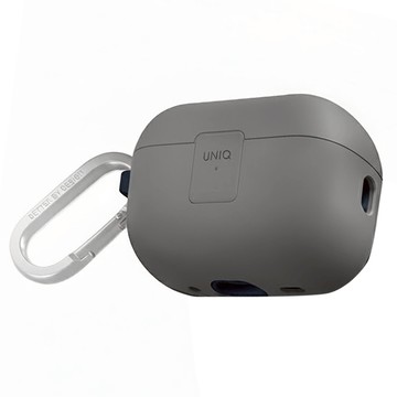 UNIQ Clyded 卡扣式雙料保護套 附登山扣  AirPods Pro 2代適用  灰色 + 藍色  1組