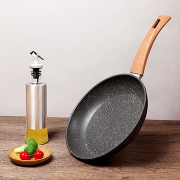 麥飯石煎盤平底鍋不粘鍋炒鍋家用煎牛排雞蛋煎鍋燃氣灶電磁爐通用