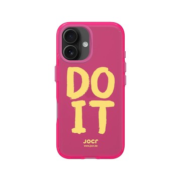 iPhone 16 Clear 粉漾桃 - JOCR - DO IT Yellow