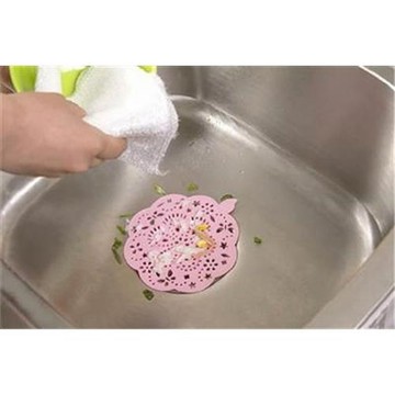 花型防移位排水口過濾網浴室廚房水槽地漏淲渣網(1入2個)