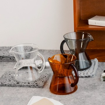 UDlab｜[耐熱400℃] 手沖壺 咖啡壺 300ml  咖啡量杯 小奶盅 奶精杯 玻璃手沖咖啡壺 AG01-005