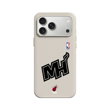 iPhone 17 Pro Max SolidX 貝殼灰 - NBA - B&W-邁阿密熱火 Miami Heat B&W - Light
