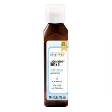 Harvest Aromatherapy Body Oil Peppermint 4 oz by Aura Cacia