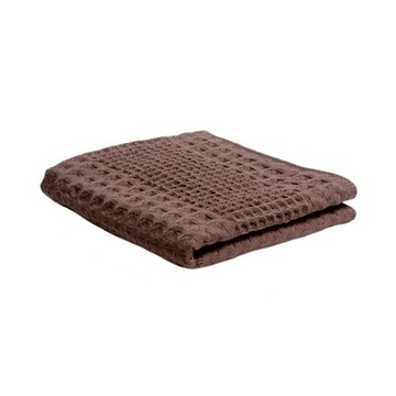 HIORIE 桃雪 今治鬆餅方巾 立體編織設計 無毛圈不易掉毛絮  巧克力鬆餅 咖色  1條