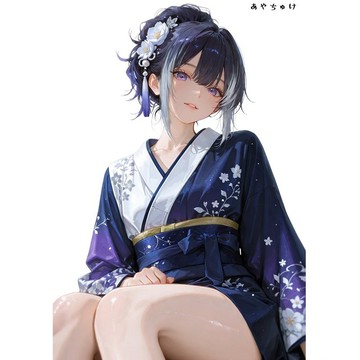 【12月新品】07-109-0022 人物貼紙 性感和服女孩